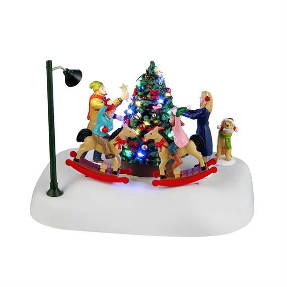 Lemax Rockin' Around The Christmas Tree Battery Operated Table Piece (44321)