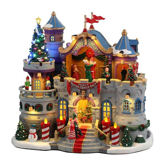 Lemax Christmas Village - Santa's Castle Gala LED Building With Adaptor (45270-UK)