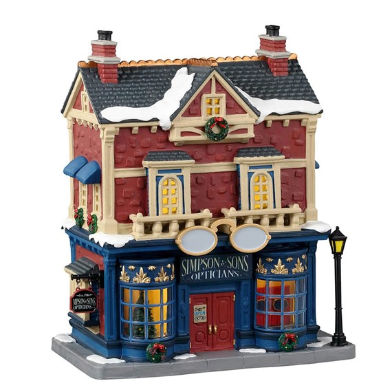 Lemax Christmas Village - Simpson & Sons Opticians LED Building (35059-UK)