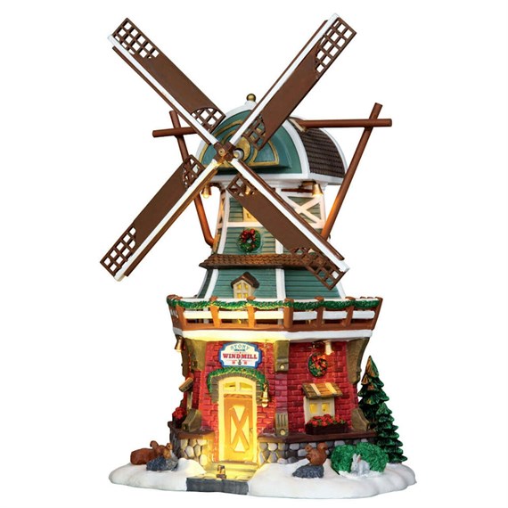 Lemax Christmas Village - Stony Brook Windmill LED Building with Adaptor (25384-UK)