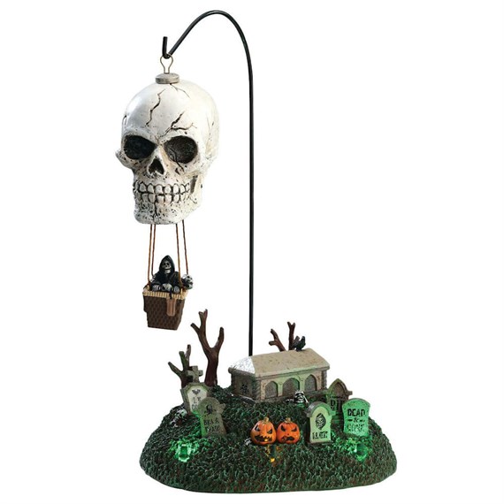 Lemax Spooky Town Reaper's Landing Halloween Table Piece With Adaptor (74202-UK)