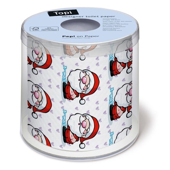 Loo Rolls - Deep In Love - 3 Ply, 200 Sheet Christmas Roll (PD00185)