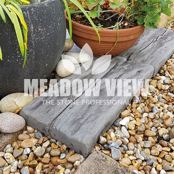 Meadow View Cindered Ash Sleeper Stepping Stone 450 x 225mm (X6172)