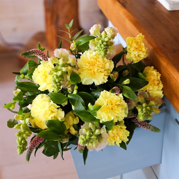 Mother's Day Spring Sunshine Hand Tied Floral Bouquet