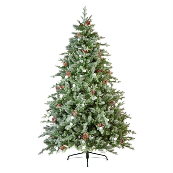 National Tree 2m (6.5ft) Frosted Dorchester Artificial Christmas Tree (PEDHF2-500-65)