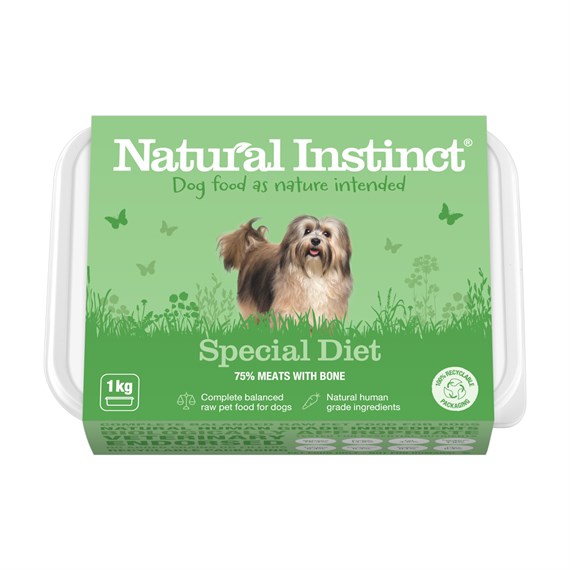 Natural Instinct's Natural Special Diet 1kg Frozen Dog Food (D/NAT/SPEC/1KG)