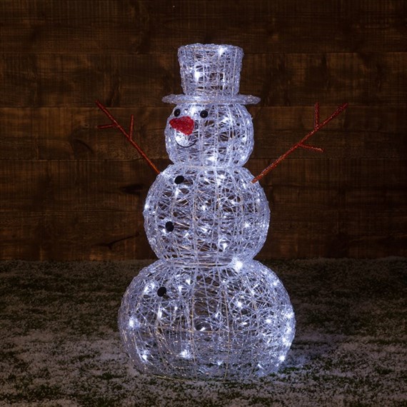 Noma 80cm Snowman 80 Twinkle LED Acrylic Christmas Light Decoration (5617010)