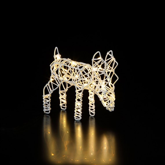 Noma 16cm Grazing Christmas Light Up Deer With LEDs (6924008)