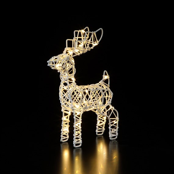 Noma 27cm Standing Christmas Light Up Deer With LEDs (6924008)