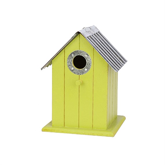 Panacea 22cm Colourful Wild Bird House In Green (25415)