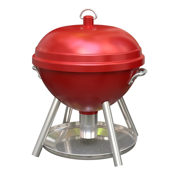 Panacea Kettle Grill Mini Wild Bird Feeder In Red (26238)