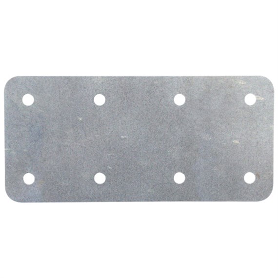 Perry Short Internal Sleeper Straight Flat Support Plate - Pre-Galvanised (47180000PG)