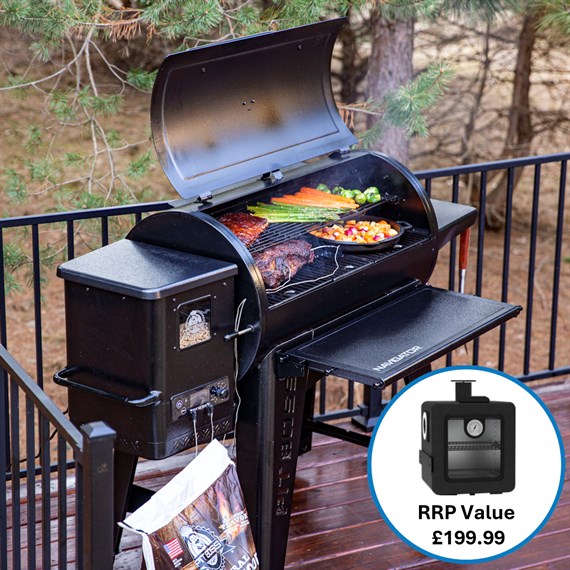 Pitboss Navigator 1150 Wood Pellet Grill Barbecue (60823) + FREE SIDE SMOKER