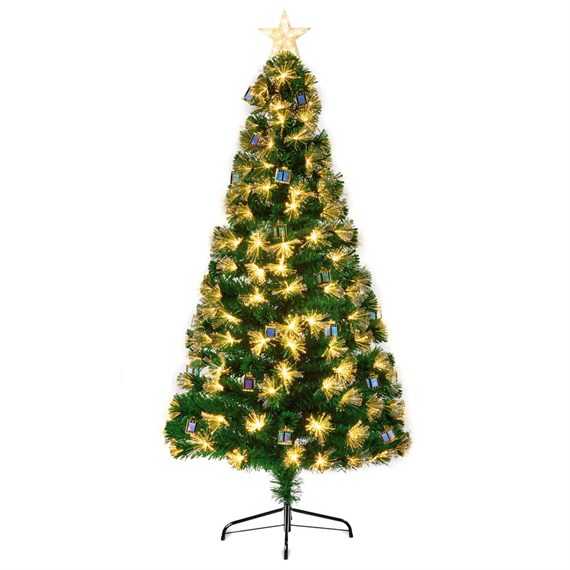 Premier 1.5m (5ft) Fibre Optic Artificial Christmas Tree with LED Lanterns & Star (FT247082)