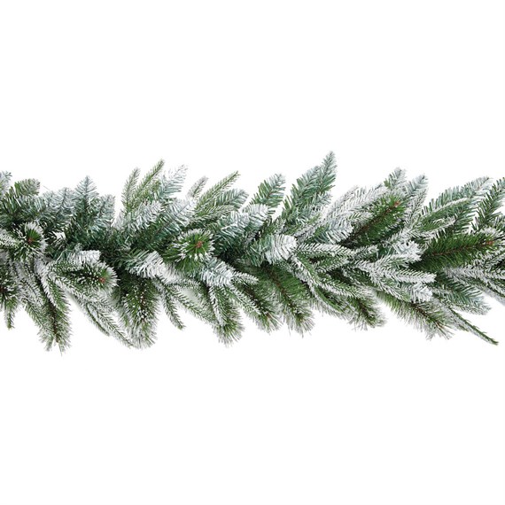 Premier 1.8m (6ft) Fairmont Fir Snowy Glitter Artificial Christmas Garland (TG199185)