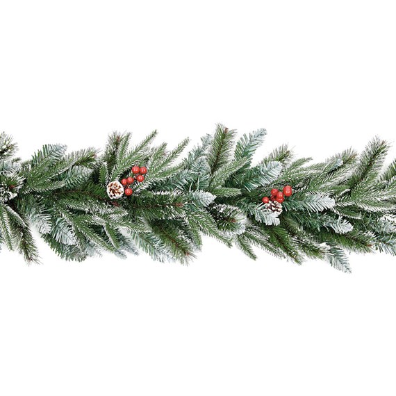 Premier 1.8m (6ft) New Jersey Artificial Christmas Garland with Berries & Cone (TG199201)