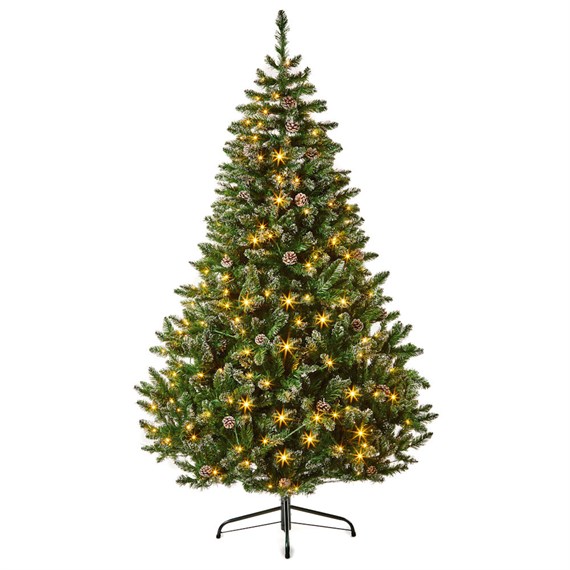 Premier 1.8m (6ft) Rocky Mountain Pine Pre Lit Artificial Christmas Tree with 220 LEDs (TR600RMPL)