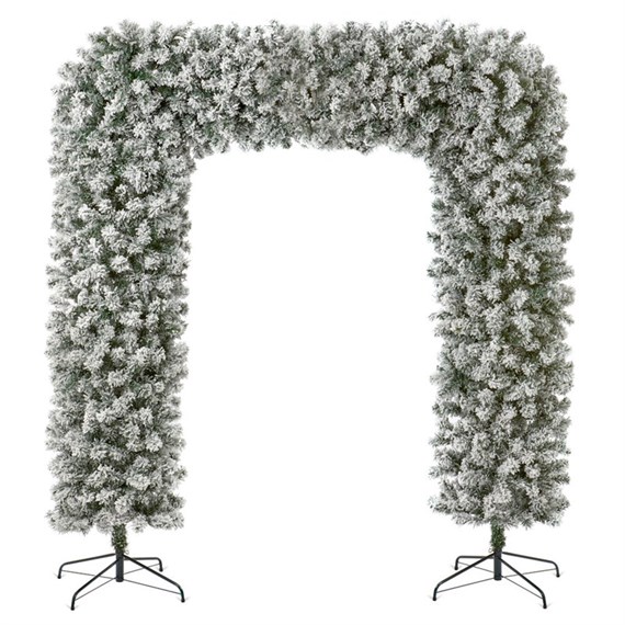 Premier 2.4m (8ft) Flocked Artificial Christmas Tree Arch (TR800ETAF)