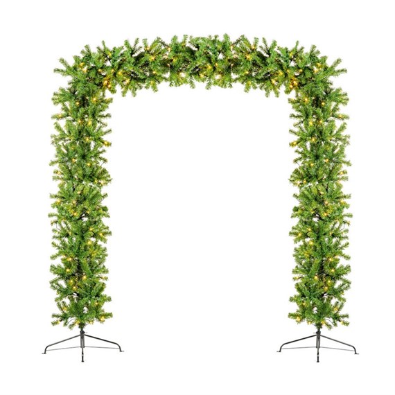 Premier 2.4m (8ft) Pre-Lit Outdoor Artificial Christmas Tree Arch (TR800ETAL)