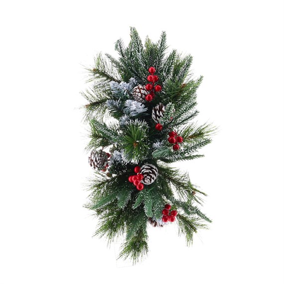 Premier 50cm New Jersey Staircase Pre Lit Artificial Christmas Swag 3 Pack (TG246299)