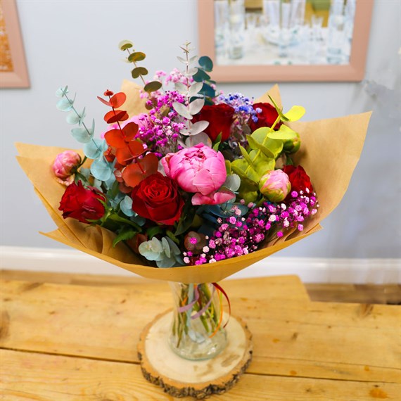 Best Teacher Cut Flower Wrap Teachers Gift Bouquet
