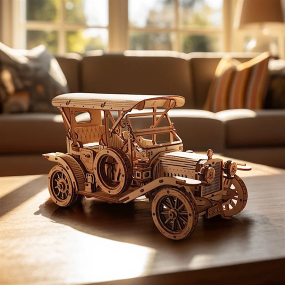 Robotime Vintage Carriage Car 3D Wooden Puzzle (MC801)