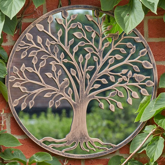 Smart Garden 50cm Tree of Life Coppergris Garden Mirror (5085200)