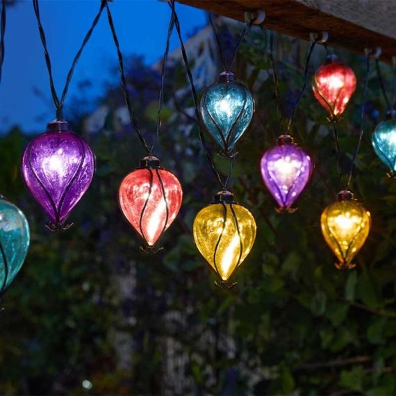 Smart Garden Balloon Rainbow Solar String Lights - Set of 10 (1060023)