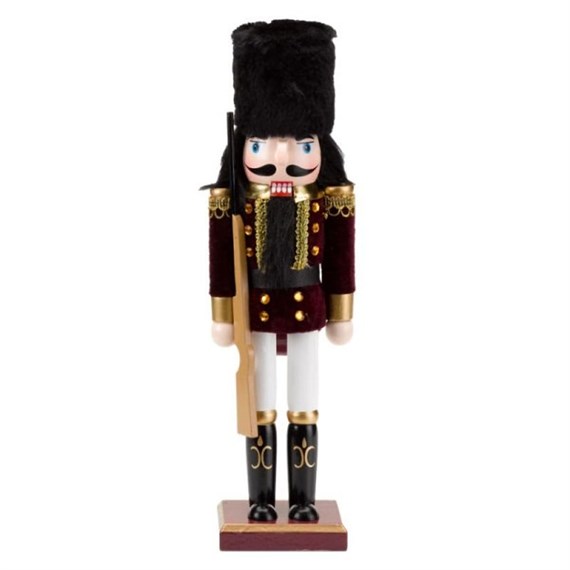 Three Kings Burgundy Brigadier Christmas Decoration - Large Gun (2538048)