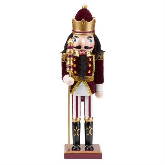 Three Kings Burgundy Brigadier Christmas Decoration - Large Staff (2538048)