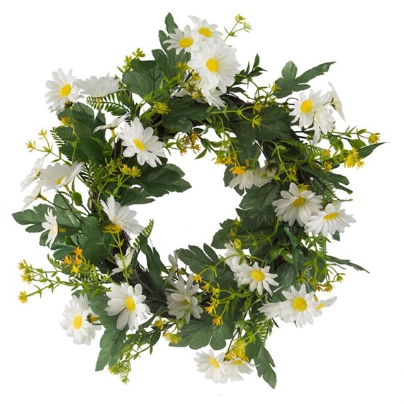 Smart Garden Daisy Whirl 40cm Artificial Wreath (5606003)