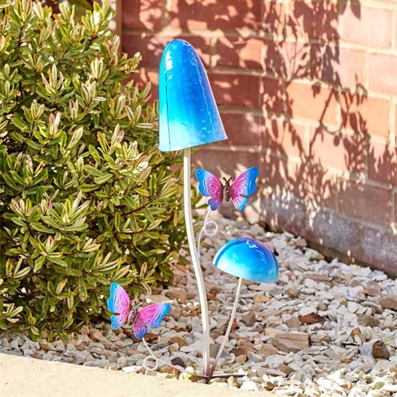 Smart Garden Funky Funghi Blue Butterfly Stake (5031035)