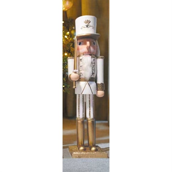 Three Kings Nutcracker Christmas Decoration XL - Gold Boots & Sword (2538008)