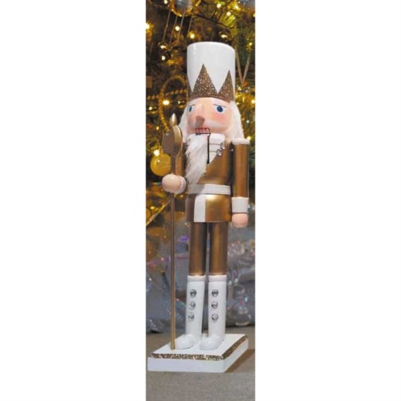 Three Kings Nutcracker Christmas Decoration XL - White Boots & Axe (2538008)