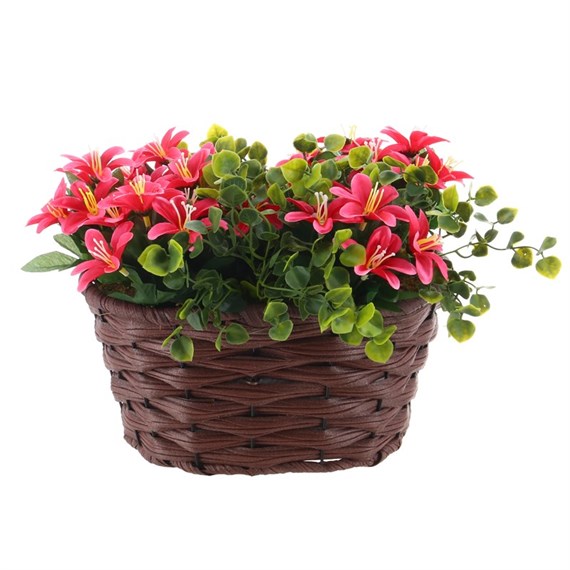 Smart Garden Petal Panniers Artificial Flowers Planter - Dark Brown (5610001)