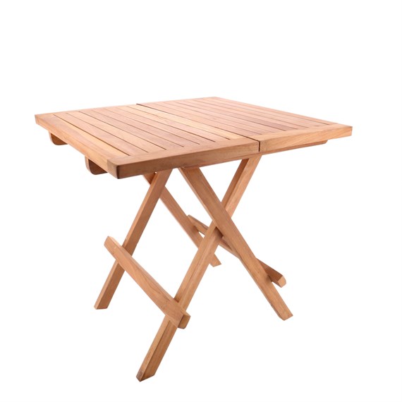 Square Teak Wooden Folding Side Table (B1799)