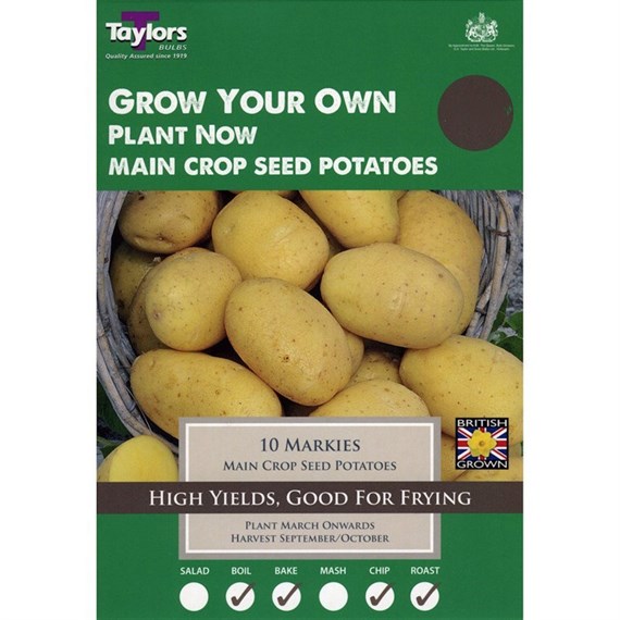 Taylors Bulbs Seed Potatoes Markies (8 Pack) (VP451)