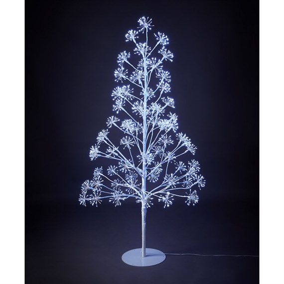 Three Kings 1.5m Frosted Twinkling Christmas Twig Tree - Cool White (2506012)