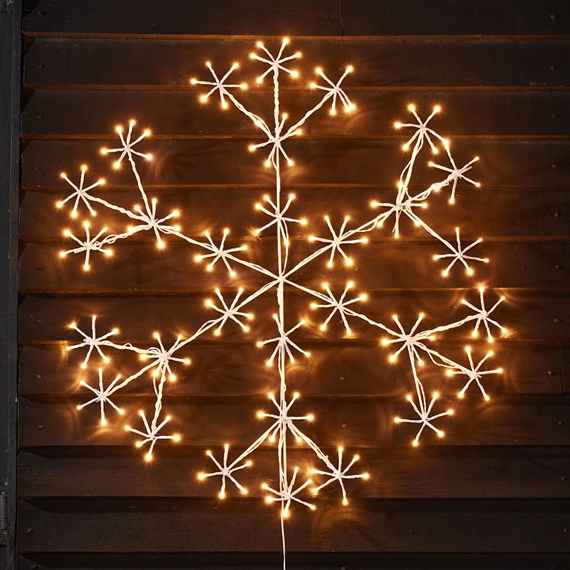 Three Kings 120cm Light Up Christmas Sparkles Snowflake with 180 LEDs (2506034)