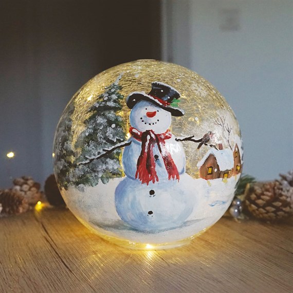 Three Kings 20cm Frosty Lightsphere Light Up Christmas Globe (2513024)