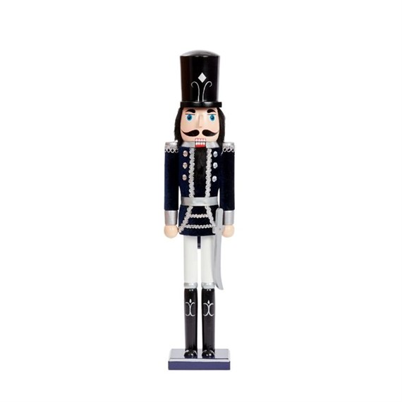 Three Kings Nutcracker Navy & Silver Christmas Decoration XL - Sword (2538061)