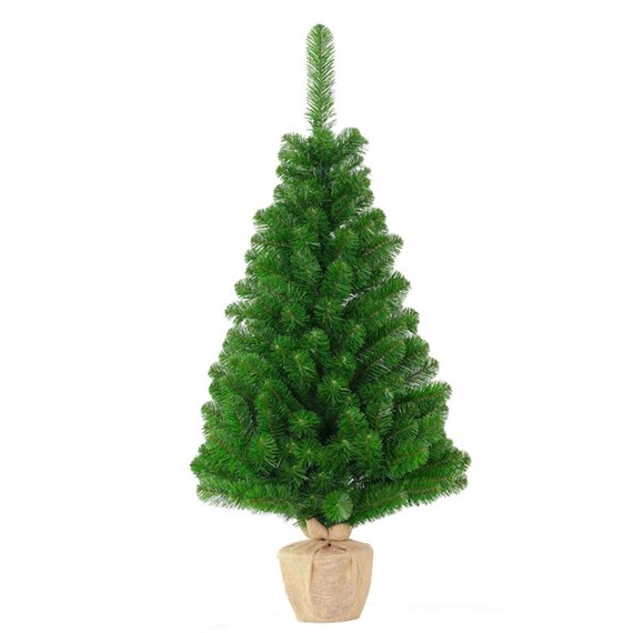 Tree Classics 1.2m (4ft) Burlap Artificial Table Christmas Tree (48-177-300BLP)