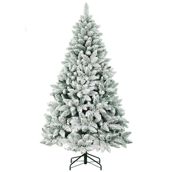 Tree Classics 2.1m (7ft) Flocked Arctic Spruce Artificial Christmas Tree (H84-746-421S)