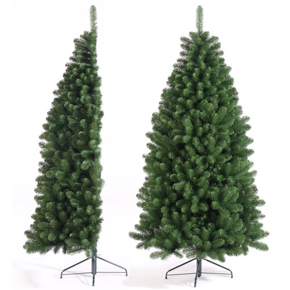 Tree Classics 2.1m (7ft) Green Half Flat Wall Tree Artificial Christmas Tree (84-597-558)