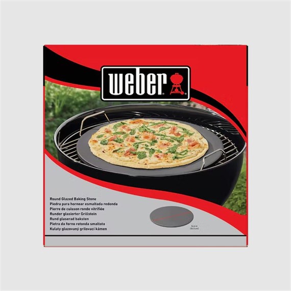 Weber Round Glazed Baking Stone 36Cm Barbecue Accessories (18412)