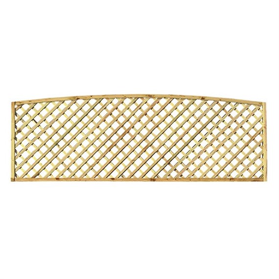 Zest 4 Leisure Hillside Bowtop Diamond Trellis 1.830m x 0.50m/0.60m Zest (00321)