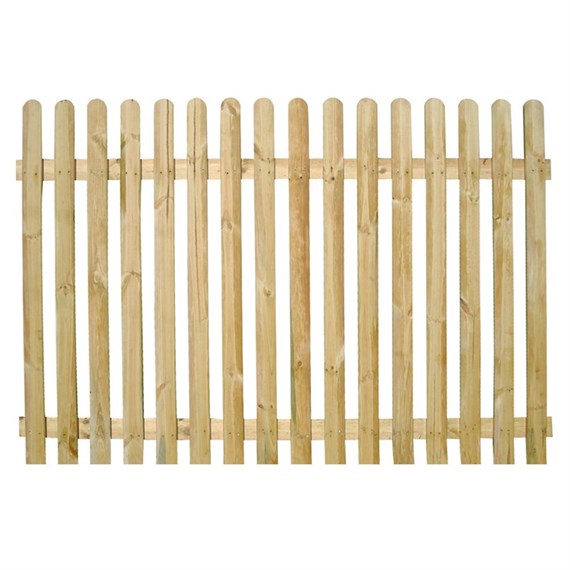 Zest 4 Leisure Rounded Top Picket Pale Fencing 1.83m x 0.30m Zest (00565)