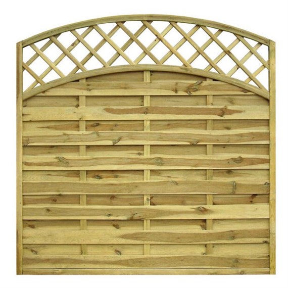 Zest 4 Leisure San Remo Bow Top Panel With Trellis 1.83 x 1.6/1.79m (00577)