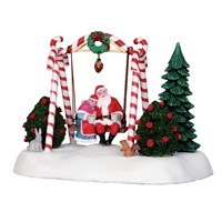 Lemax Santa Swing Battery Operated Christmas Figurine (24479)