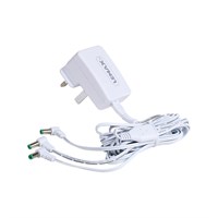 Lemax 4.5V 3-Output Adapter White Changeable Plug Accessory for Lemax Christmas Villages (94565-UK)